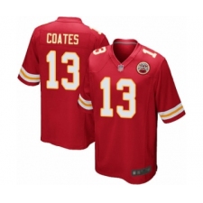 Men's Kansas City Chiefs #13 Sammie Coates Game Red Team Color Football Jersey