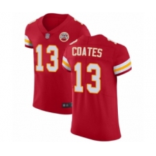 Men's Kansas City Chiefs #13 Sammie Coates Red Team Color Vapor Untouchable Elite Player Football Jersey