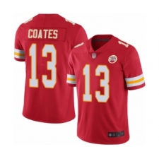 Youth Kansas City Chiefs #13 Sammie Coates Red Team Color Vapor Untouchable Limited Player Football Jersey