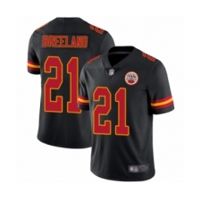 Men's Kansas City Chiefs #21 Bashaud Breeland Limited Black Rush Vapor Untouchable Football Jersey