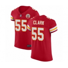 Men's Kansas City Chiefs #55 Frank Clark Red Team Color Vapor Untouchable Elite Player Football Jersey