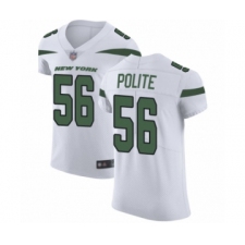 Men's New York Jets #56 Jachai Polite White Vapor Untouchable Elite Player Football Jersey
