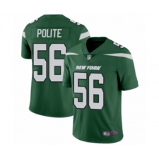 Youth New York Jets #56 Jachai Polite Green Team Color Vapor Untouchable Limited Player Football Jersey
