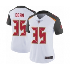 Women's Tampa Bay Buccaneers #35 Jamel Dean White Vapor Untouchable Limited Player Football Jersey