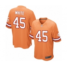 Youth Tampa Bay Buccaneers #45 Devin White Limited Orange Glaze Alternate Football Jersey