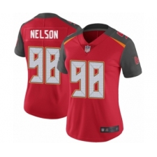 Women's Tampa Bay Buccaneers #98 Anthony Nelson Red Team Color Vapor Untouchable Limited Player Football Jersey