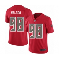 Youth Tampa Bay Buccaneers #98 Anthony Nelson Limited Red Rush Vapor Untouchable Football Jersey