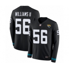 Men's Jacksonville Jaguars #56 Quincy Williams II Limited Black Therma Long Sleeve Football Jersey