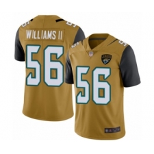 Youth Jacksonville Jaguars #56 Quincy Williams II Limited Gold Rush Vapor Untouchable Football Jersey