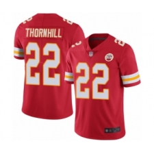 Men's Kansas City Chiefs #22 Juan Thornhill Red Team Color Vapor Untouchable Limited Player Football Jersey