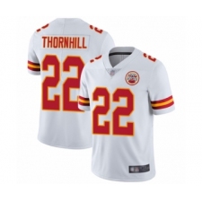 Youth Kansas City Chiefs #22 Juan Thornhill White Vapor Untouchable Limited Player Football Jersey