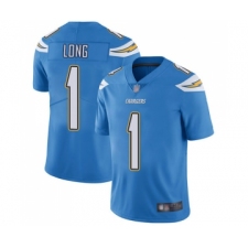 Men's Los Angeles Chargers #1 Ty Long Electric Blue Alternate Vapor Untouchable Limited Player Football Jersey