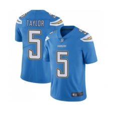 Men's Los Angeles Chargers #5 Tyrod Taylor Electric Blue Alternate Vapor Untouchable Limited Player Football Jersey