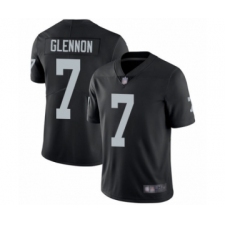 Men's Oakland Raiders #7 Mike Glennon Black Team Color Vapor Untouchable Limited Player Football Jersey