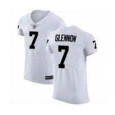 Men's Oakland Raiders #7 Mike Glennon White Vapor Untouchable Elite Player Football Jersey