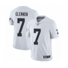 Men's Oakland Raiders #7 Mike Glennon White Vapor Untouchable Limited Player Football Jersey