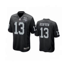 Men's Oakland Raiders #13 Hunter Renfrow Black 2020 Inaugural Season Game Jersey