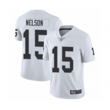 Youth Oakland Raiders #15 J. Nelson White Vapor Untouchable Limited Player Football Jersey