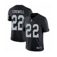 Men's Oakland Raiders #22 Isaiah Crowell Black Team Color Vapor Untouchable Limited Player Football Jersey