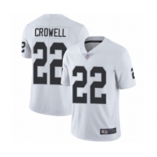 Men's Oakland Raiders #22 Isaiah Crowell White Vapor Untouchable Limited Player Football Jersey