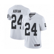Youth Oakland Raiders #24 Johnathan Abram White Vapor Untouchable Limited Player Football Jersey