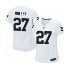 Women's Oakland Raiders #27 Trayvon Mullen Game White Football Jersey