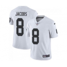 Men's Las Vegas Raiders #8 Josh Jacobs White Vapor Limited Stitched Jersey