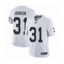 Men's Oakland Raiders #31 Isaiah Johnson White Vapor Untouchable Limited Player Football Jersey