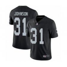 Youth Oakland Raiders #31 Isaiah Johnson Black Team Color Vapor Untouchable Limited Player Football Jersey