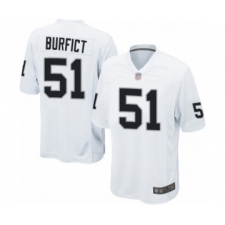 Men's Oakland Raiders #51 Vontaze Burfict Game White Football Jersey