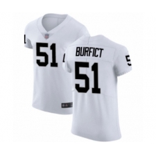 Men's Oakland Raiders #51 Vontaze Burfict White Vapor Untouchable Elite Player Football Jersey