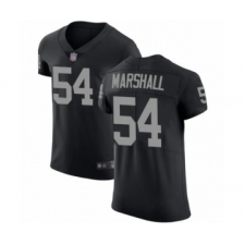 Men's Oakland Raiders #54 Brandon Marshall Black Team Color Vapor Untouchable Elite Player Football Jersey