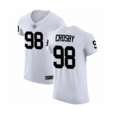 Men's Oakland Raiders #98 Maxx Crosby White Vapor Untouchable Elite Player Football Jersey
