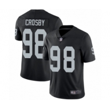 Youth Oakland Raiders #98 Maxx Crosby Black Team Color Vapor Untouchable Limited Player Football Jersey