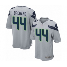 Men's Seattle Seahawks #44 Nate Orchard Game Grey Alternate Football Jersey