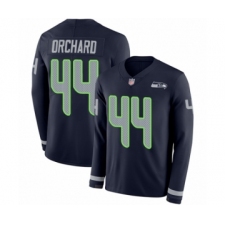 Youth Seattle Seahawks #44 Nate Orchard Limited Navy Blue Therma Long Sleeve Football Jersey