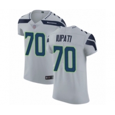 Men's Seattle Seahawks #70 Mike Iupati Grey Alternate Vapor Untouchable Elite Player Football Jersey
