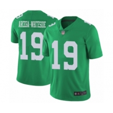 Men's Philadelphia Eagles #19 JJ Arcega-Whiteside Limited Green Rush Vapor Untouchable Football Jersey