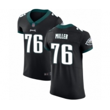 Men's Philadelphia Eagles #76 Shareef Miller Black Vapor Untouchable Elite Player Football Jersey