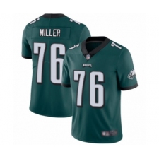 Men's Philadelphia Eagles #76 Shareef Miller Midnight Green Team Color Vapor Untouchable Limited Player Football Jersey