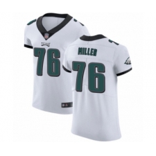 Men's Philadelphia Eagles #76 Shareef Miller White Vapor Untouchable Elite Player Football Jersey