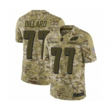Youth Philadelphia Eagles #77 Andre Dillard Limited Camo 2018 Salute to Service Football Jersey