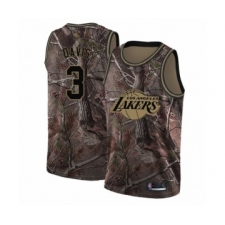Youth Los Angeles Lakers #3 Anthony Davis Swingman Camo Realtree Collection Basketball Jersey