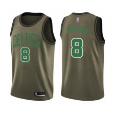 Men's Boston Celtics #8 Kemba Walker Swingman Green Salute to Service Basketball Jersey