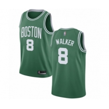 Youth Boston Celtics #8 Kemba Walker Swingman Green(White No.) Road Basketball Jersey - Icon Edition
