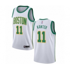 Women's Boston Celtics #11 Enes Kanter Swingman White Basketball Jersey - City Edition