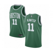 Youth Boston Celtics #11 Enes Kanter Swingman Green(White No.) Road Basketball Jersey - Icon Edition