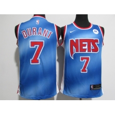 Men's Brooklyn Nets #7 Kevin Durant Blue Nike Jersey