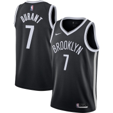 Men's Brooklyn Nets #7 Kevin Durant Nike Black 2020-21 Swingman Jersey
