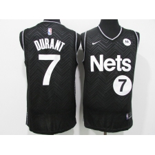 Men's Nike Brooklyn Nets #7 Kevin Durant Black Jersey